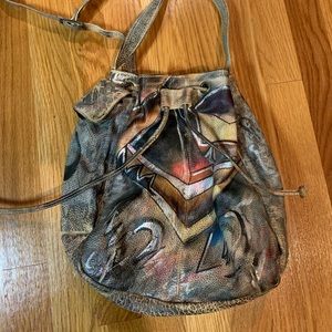 Soft leather hobo style handbag - excellent condition